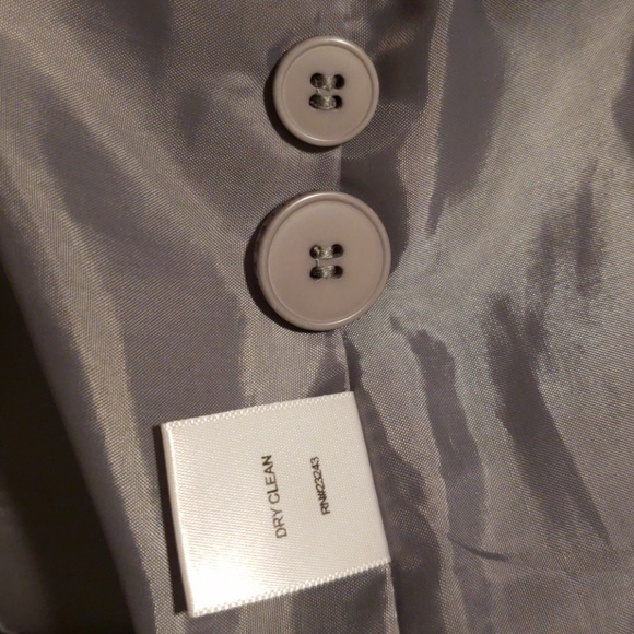 Womens gray damask blazer - Picture 4 of 5